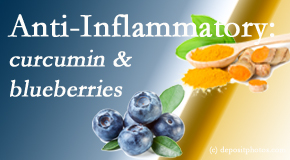 Vancouver Disc Centers shares recent studies touting the anti-inflammatory benefits of curcumin and blueberries. 
