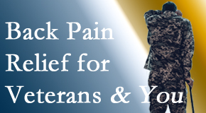Vancouver Disc Centers cares for veterans with back pain and PTSD and stress.