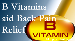 Vancouver Disc Centers may include B vitamins in the Vancouver chiropractic treatment plan of back pain sufferers. 