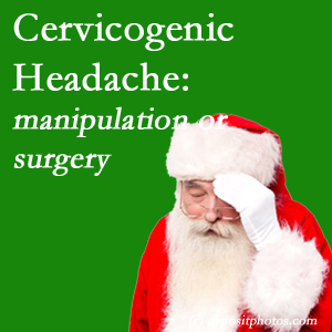 The Vancouver chiropractic manipulation and mobilization show benefit for relieving cervicogenic headache as an option to surgery for its relief.