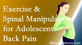 Vancouver Disc Centers uses Vancouver chiropractic and exercise to help back pain in adolescents. 