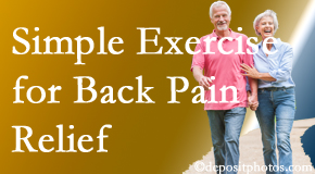 Vancouver Disc Centers encourages simple exercise as part of the Vancouver chiropractic back pain relief plan.