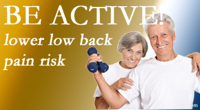 Vancouver Disc Centers shares the relationship between physical activity level and back pain and the benefit of being physically active.  