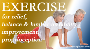 Vancouver Disc Centers teaches low back pain sufferers simple exercises that address lumbar spine instability. 