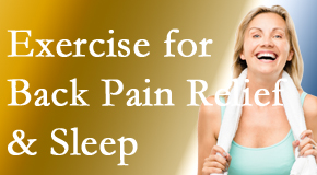 Vancouver Disc Centers shares new research about the benefit of exercise for back pain relief and sleep. 
