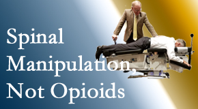 Chiropractic spinal manipulation at Vancouver Disc Centers is worthwhile over opioids for back pain control.