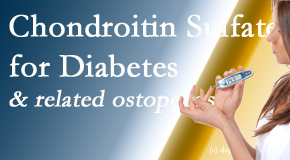 Vancouver Disc Centers presents new info on the benefits of chondroitin sulfate for diabetes management of its inflammatory and osteoporotic aspects.