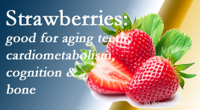 Vancouver Disc Centers presents recent studies about the benefits of strawberries for aging teeth, bone, cognition and cardiometabolism.