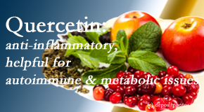 Vancouver Disc Centers describes the benefits of quercetin for autoimmune, metabolic, and inflammatory diseases. 