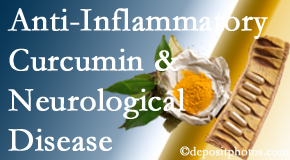 Vancouver Disc Centers presents recent findings on the benefit of curcumin on inflammation reduction and even neurological disease containment.