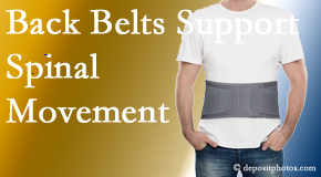 Vancouver Disc Centers offers support for the benefit of back belts for back pain sufferers as they resume activities of daily living.