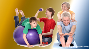 Vancouver exercise image of young and older people as part of chiropractic plan