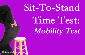 Vancouver chiropractic patients are encouraged to check their mobility via the sit-to-stand test…and improve mobility by doing it!