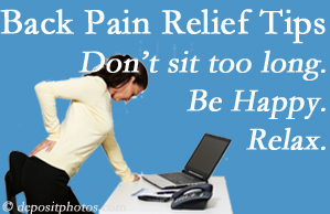 Vancouver Disc Centers reminds you to not sit too long to keep back pain at bay!