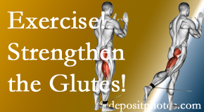 Vancouver chiropractic care at Vancouver Disc Centers includes exercise to strengthen glutes.