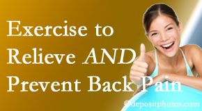 Vancouver Disc Centers urges Vancouver back pain patients to exercise to prevent back pain and get relief from back pain. 
