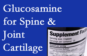 Vancouver chiropractic nutritional support encourages glucosamine for joint and spine cartilage health and potential regeneration. 